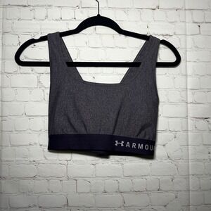 ✨Under Armour Women's Compression Sports Bra Purple Workout Athletic Size Large‎